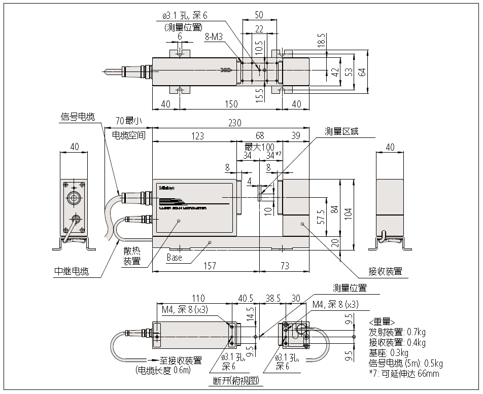 三豐激光測(cè)徑儀